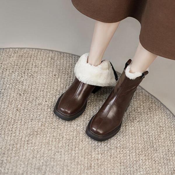 Handcrafted Luxury Leather Women's Shoes with Elegance and Quality(E6haodianB166)