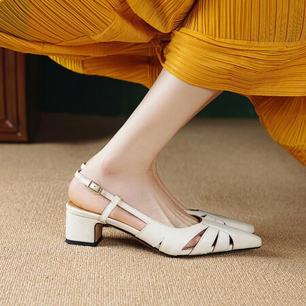 Exquisite Handcrafted Leather Women's Shoes: A Touch of Luxury and Elegance(E6haodianA280-1)