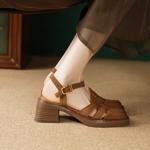 Handcrafted Luxury Leather Women’s Shoes: Elegant Artistry and Quality(E6haodianA208)