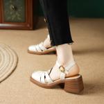 Handcrafted Luxury Leather Women’s Shoes: Elegant Artistry and Quality(E6haodianA208)