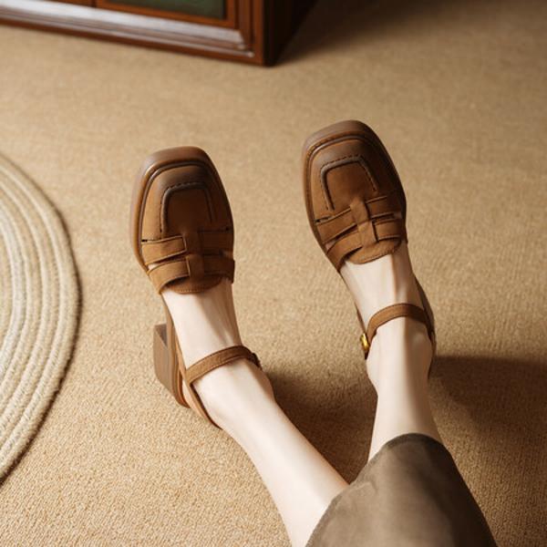 Exquisite Handmade Leather Women's Shoes: Elegance Meets Luxury(E6haodianAb208-1)