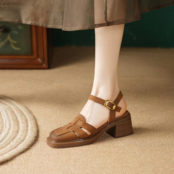 Exquisite Handmade Leather Women's Shoes: Elegance Meets Luxury(E6haodianAb208-1)