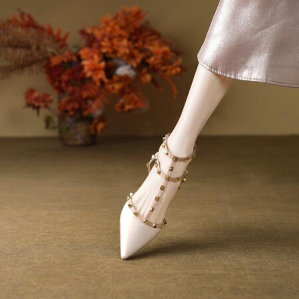 Elegant Handmade Leather Women's Shoes - Premium Craftsmanship(E6haodianX739)