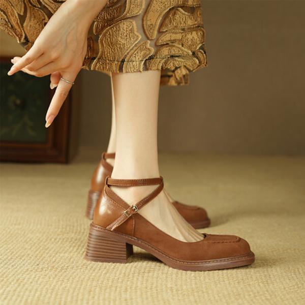 Luxurious Handcrafted Leather Women's Shoes - Elegance Redefined(E6haodian1101)