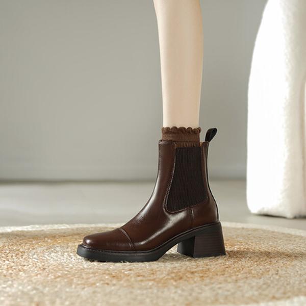 Exquisite Handmade Genuine Leather Women’s Shoes – Elegance in Every Stitch(E6haodianE155-5)