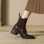 Handcrafted Luxury Leather Women’s Shoes - Elegant Artistry(E6haodian8155)