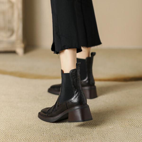 Handcrafted Luxury Leather Women’s Shoes - Elegant Artistry(E6haodian8155)