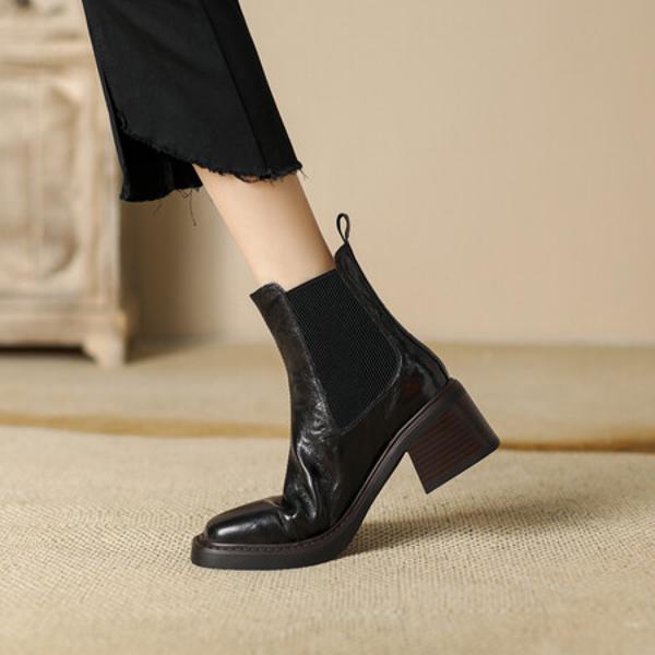 Handcrafted Luxury Leather Women’s Shoes - Elegant Artistry(E6haodian8155)