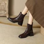 Handcrafted Luxury Leather Women’s Shoes - Elegant Artistry(E6haodian8155)