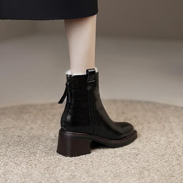 Handcrafted Genuine Leather Women's Shoes: Exquisite Craftsmanship & Elegance(E6haodianAX166-1)