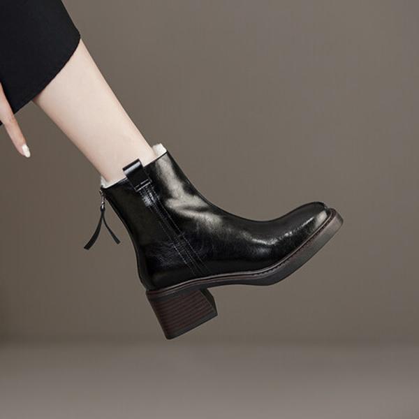 Handcrafted Genuine Leather Women's Shoes: Exquisite Craftsmanship & Elegance(E6haodianAX166-1)