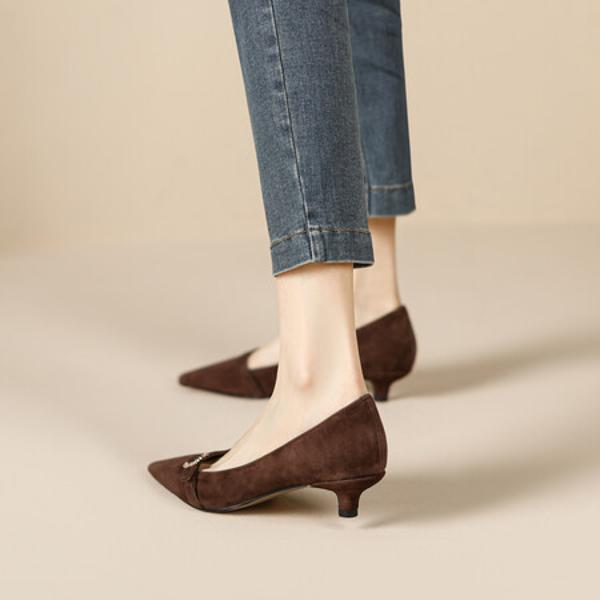 Handcrafted Luxury Leather Women's Shoes - Timeless Elegance(E6haodian5600)