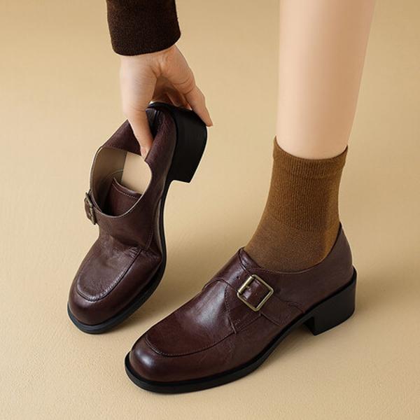 Elegant Handcrafted Leather Women's Shoes - Superior Craftsmanship & Luxury(E6haodianD2001)