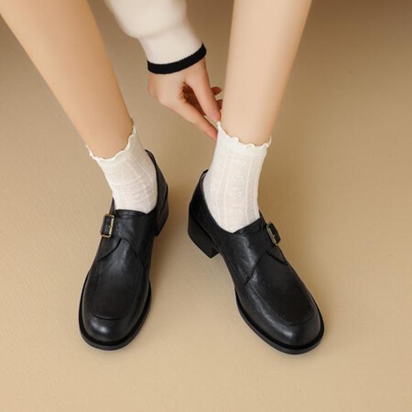 Elegant Handcrafted Leather Women's Shoes - Superior Craftsmanship & Luxury(E6haodianD2001)