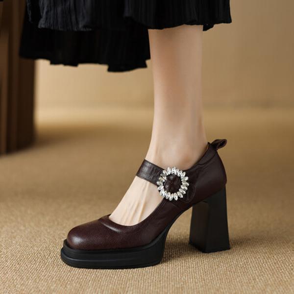 Exquisite Handmade Leather Women's Shoes: Embrace Elegance and Luxury(E6haodianC750)