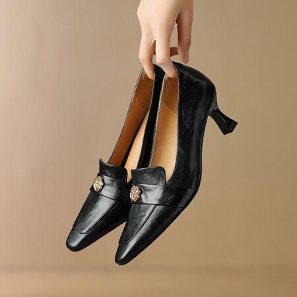 Handcrafted Genuine Leather Women’s Shoes: Luxurious Elegance and Quality.(E6haodian1008)