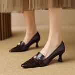 Handcrafted Genuine Leather Women’s Shoes: Luxurious Elegance and Quality.(E6haodian1008)