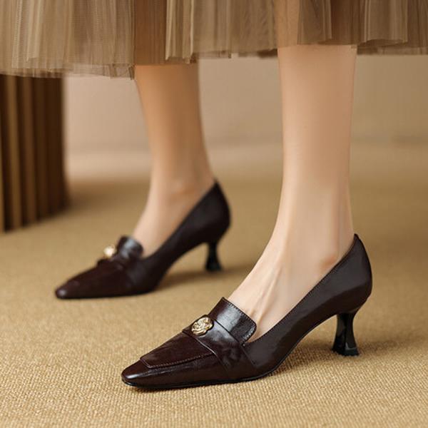 Handcrafted Genuine Leather Women’s Shoes: Luxurious Elegance and Quality.(E6haodian1008)