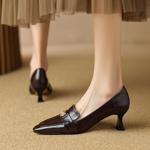 Handcrafted Genuine Leather Women’s Shoes: Luxurious Elegance and Quality.(E6haodian1008)