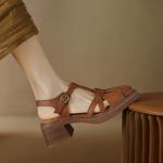 Handcrafted Genuine Leather Women's Shoes – Elegant Luxury Craftsmanship(E6haodianW1601)