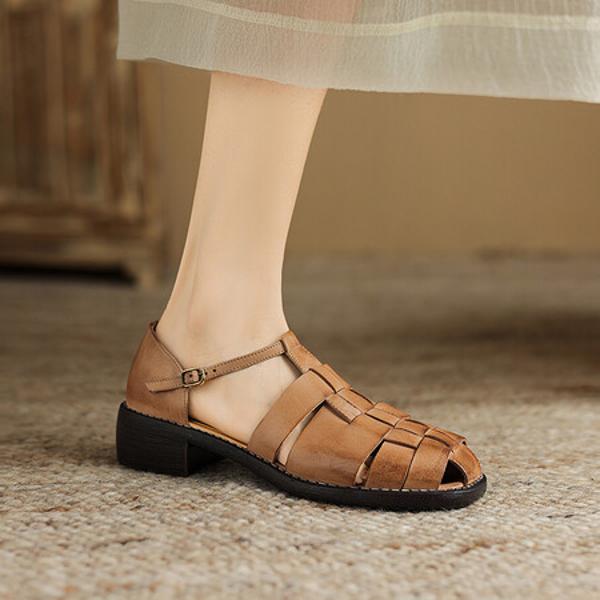 Handcrafted Luxury Leather Women's Shoes: Elegance in Every Stitch(E6haodianD620)