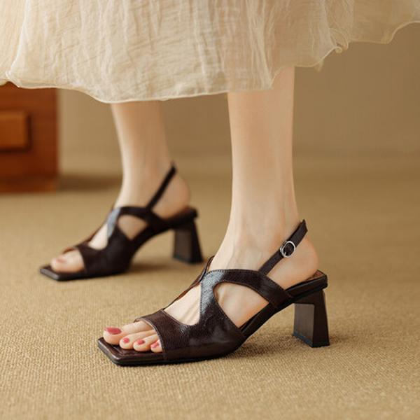 Elegant Handcrafted Genuine Leather Women's Shoes - Luxury Craftsmanship(E6haodianL998)