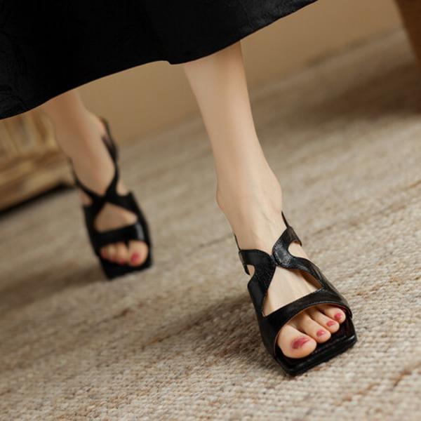 Elegant Handcrafted Genuine Leather Women's Shoes - Luxury Craftsmanship(E6haodianL998)