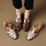 Handcrafted Genuine Leather Women's Shoes: Elegance Redefined(E6haodianYL993)