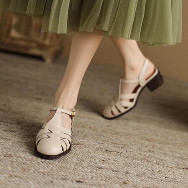 Elevate Your Elegance with Handcrafted Luxurious Genuine Leather Women’s Shoes(E6haodianYL995)