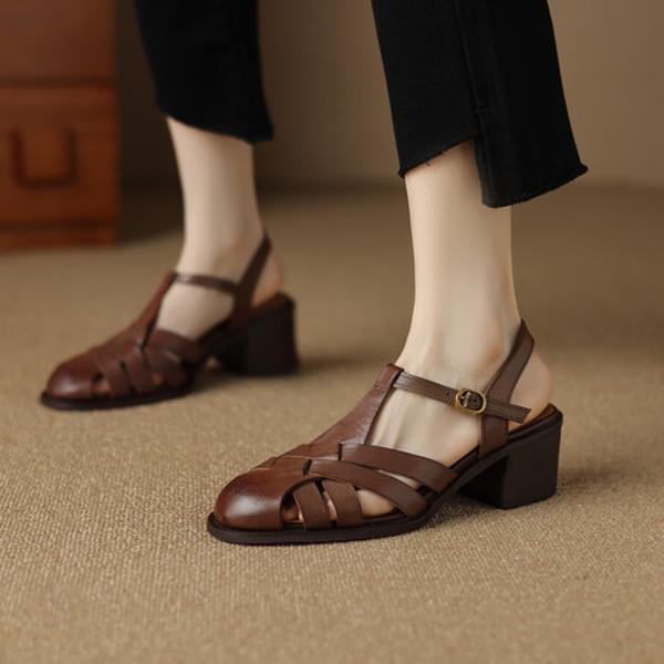 Elegant Handcrafted Genuine Leather Women's Shoes - Exquisite Quality & Luxury Craftsmanship(E6haodian995-3)