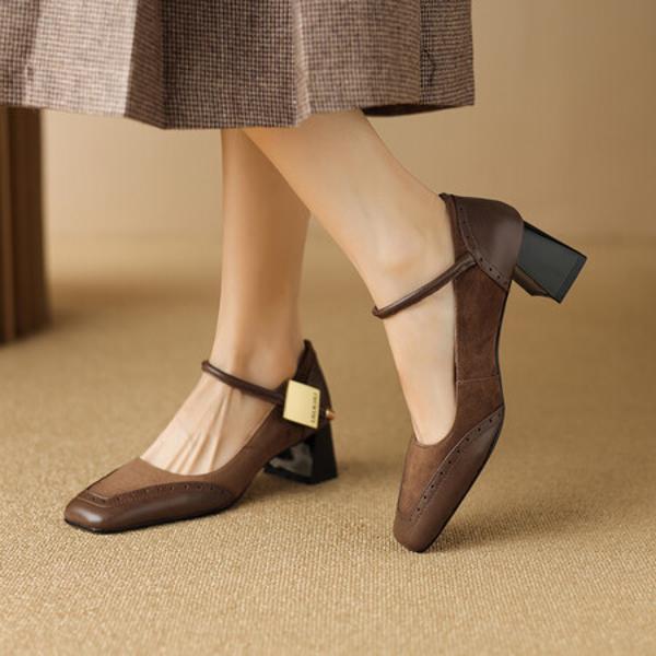 Elegant Handcrafted Leather Women’s Shoes with Luxury Craftsmanship(E6haodianAS1019)