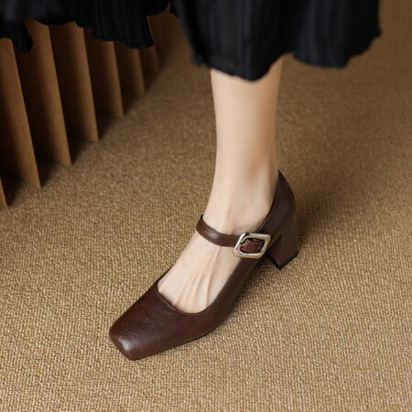 Exquisite Handmade Leather Women's Shoes: Luxury Craftsmanship(E6haodianAS1015)