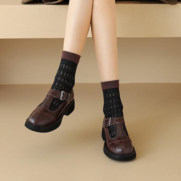Elegant Handcrafted Leather Women’s Shoes - Luxury Quality Craftsmanship(E6haodianS6670-3)