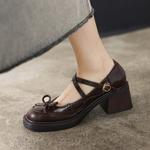 Elegantly Crafted Genuine Leather Handmade Women's Shoes(E6haodianYW100)