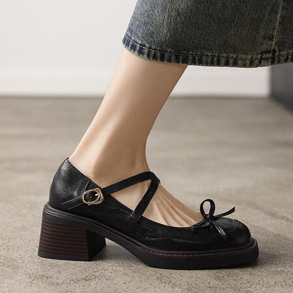 Elegantly Crafted Genuine Leather Handmade Women's Shoes(E6haodianYW100)