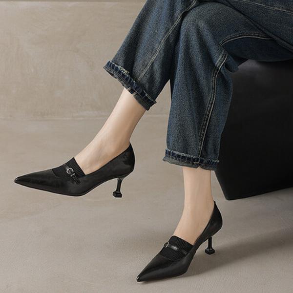 Exquisite Handmade Leather Women's Shoes: Luxurious Craftsmanship & Timeless Elegance(E6haodianS5502-1)