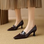 Handcrafted Leather Women's Shoes: Elegance Redefined(E6haodianY1008-1)