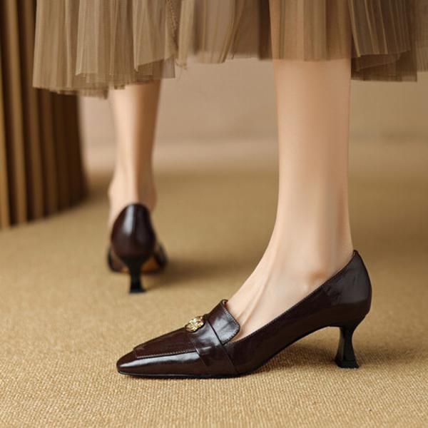 Handcrafted Leather Women's Shoes: Elegance Redefined(E6haodianY1008-1)