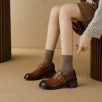 Handcrafted Luxury Leather Women's Shoes: Elegance in Every Detail(E6haodianA5602-3)