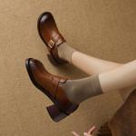 Handcrafted Luxury Leather Women's Shoes: Elegance in Every Detail(E6haodianA5602-3)