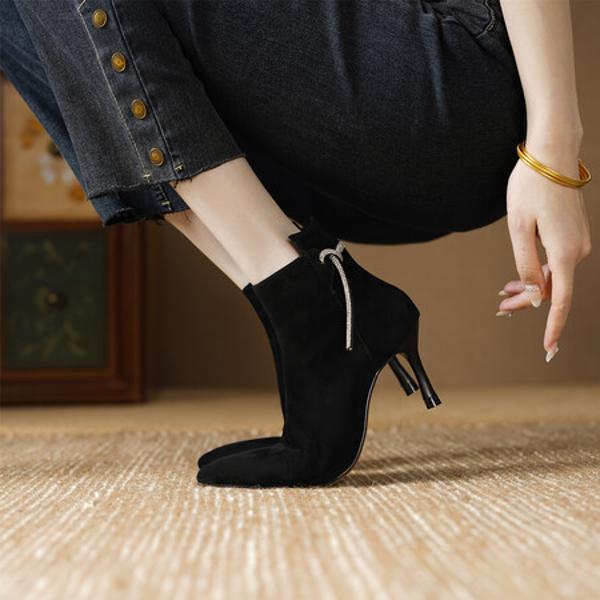 Handcrafted Luxury Genuine Leather Women's Shoes: Elegant Craftsmanship & Quality(E6haodianAS3305-1)