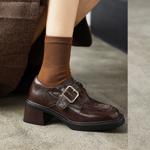 Handcrafted Luxury Leather Women's Shoes for Elegant Style(E6haodianYW101)