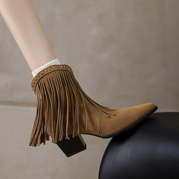 Handcrafted Genuine Leather Women's Shoes: Elegant Luxury(E6haodian5561)