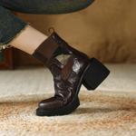 Luxurious Handmade Genuine Leather Women's Shoes with Superior Craftsmanship(E6haodianA5570-1)