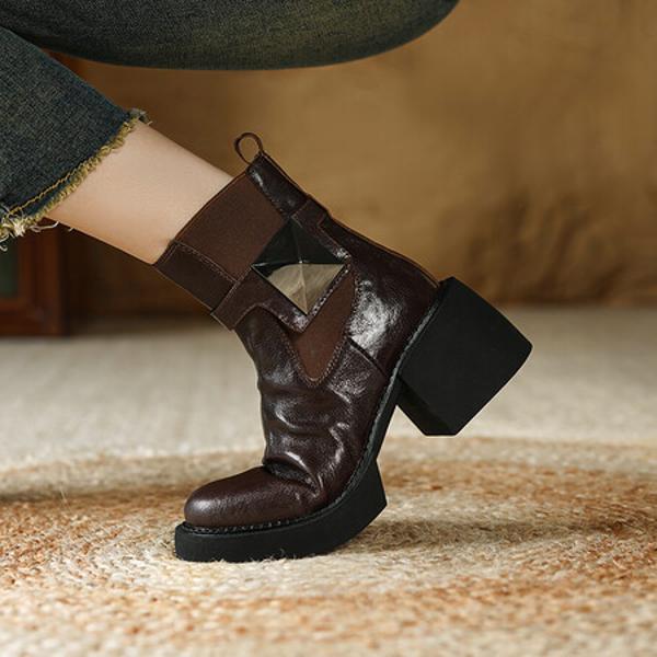 Luxurious Handmade Genuine Leather Women's Shoes with Superior Craftsmanship(E6haodianA5570-1)