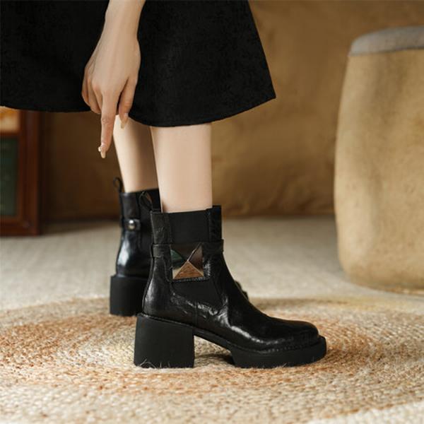 Luxurious Handmade Genuine Leather Women's Shoes with Superior Craftsmanship(E6haodianA5570-1)