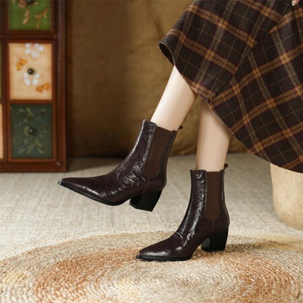 Elegant Handcrafted Genuine Leather Women's Shoes - Luxury Quality(E6haodians5571)