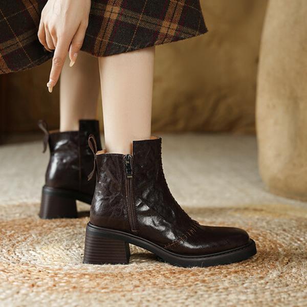 Handcrafted Luxury Leather Women's Shoes: Elegance in Every Stitch(E6haodiang201)