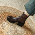 Luxury Handcrafted Leather Women's Shoes: Elegant Craftsmanship with Exquisite Quality(E6haodianS5570-3)