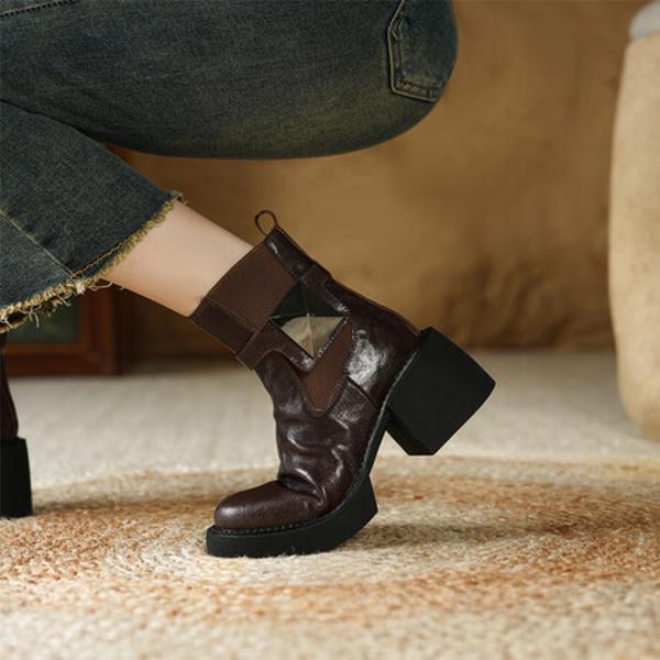 Luxury Handcrafted Leather Women's Shoes: Elegant Craftsmanship with Exquisite Quality(E6haodianS5570-3)